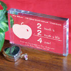 2 Touch A Life 4-ever Teacher Keepsake Paperweight